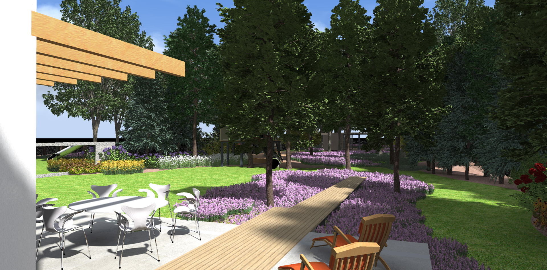 <h2>Ogrody</h2> <p> Wykonujemy zarówno małe ogródki przydomowe, jak<br>również duże ogrody rezydencjonalne </p>